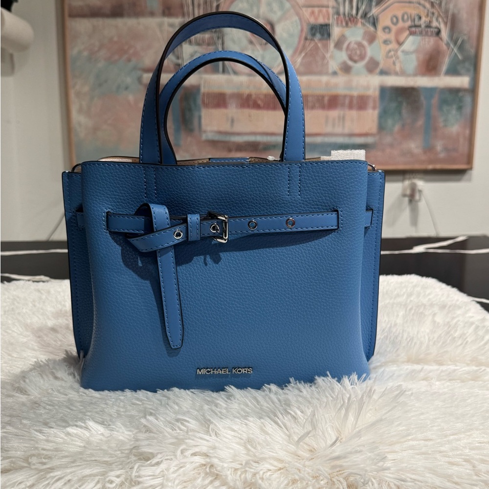 Michael Kors Blue Satchel Bag
